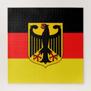 German black eagle, Deutschland German flag Jigsaw Puzzle