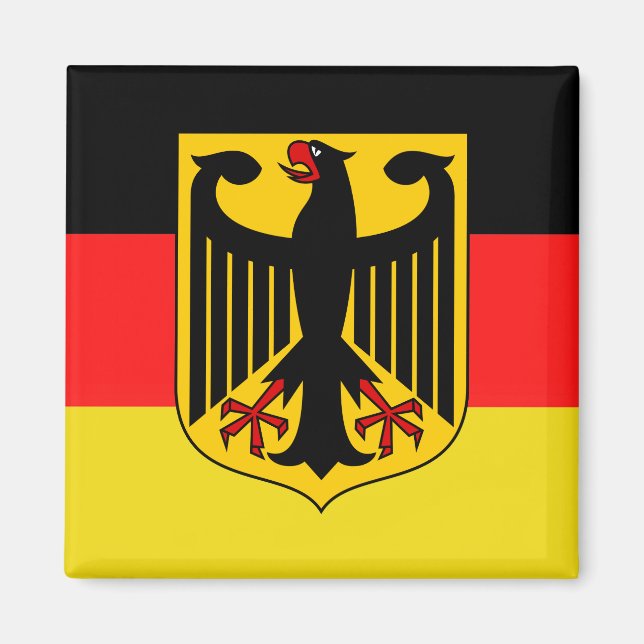 German, black eagle of German flag, Germany Magnet (Front)