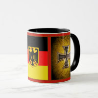 German, black eagle of German flag, Iron cross
