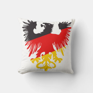 German Black Eagle Throw Pillow