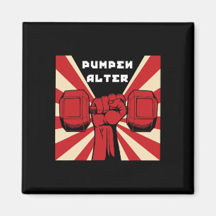 German Bodybuilding Workout Gym Propaganda Magnet