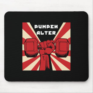 German Bodybuilding Workout Gym Propaganda Mouse Pad