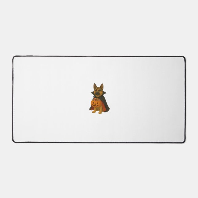 German Bulldog Halloween Dog in Vampire Costume wi Desk Mat (Front)