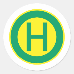 German Bus and Tram Stop sign stop Classic Round Sticker