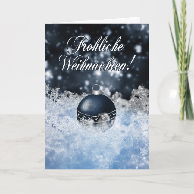 German Christmas Card - Gesegnete Weihnachten und (Front)