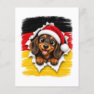German Christmas Dachshund Flyer