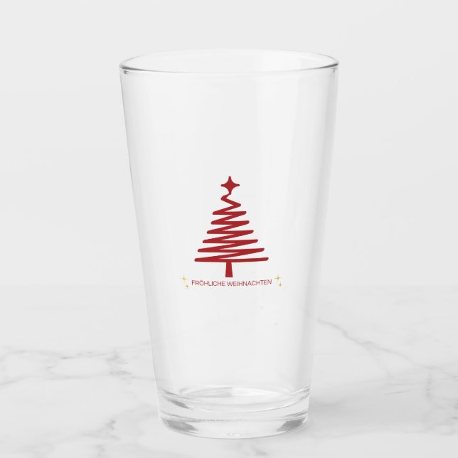GERMAN CHRISTMAS GLASS CUP (Front)