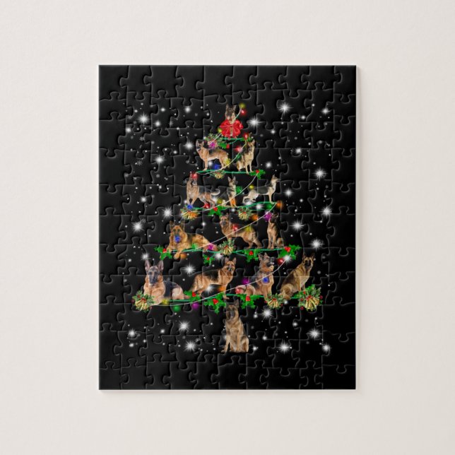 German Christmas Tree Covered By Flashlight Jigsaw Puzzle (Vertical)