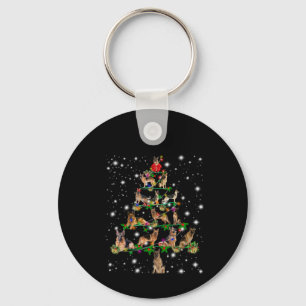 German Christmas Tree Covered By Flashlight Keychain
