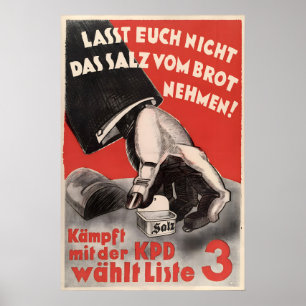 German Communist Party Election Poster Don't let