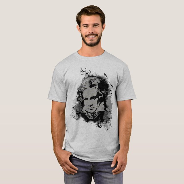 German Composer Beethoven classical music T-Shirt (Front Full)