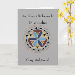 German Congratulations Card