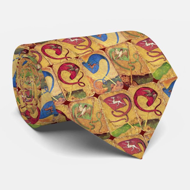German Court Cards Flags /Dogs,Deers,Falcons,Ducks Tie (Rolled)