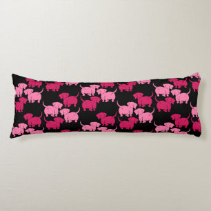 German Dachshund Dog Patterns Body Pillow