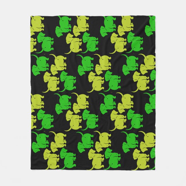 German Dachshund Dog Patterns Fleece Blanket (Front)