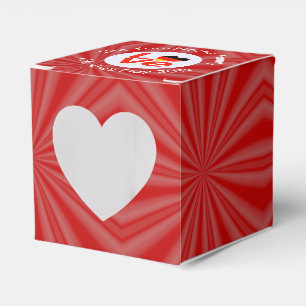 German Deutsch Flag LOVE Personalize Name Heart Favor Box