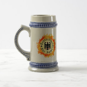 German/Deutschland Forever/eagle/iron cross/fire Beer Stein