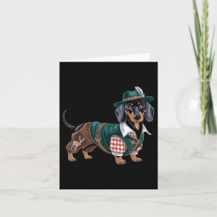 German Dog Dachshund Bavarian Weiner Sausage _3 Card
