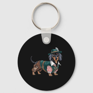 German Dog Dachshund Bavarian Weiner Sausage _3 Keychain