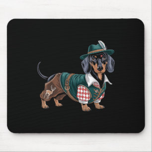 German Dog Dachshund Bavarian Weiner Sausage _3  Mouse Pad
