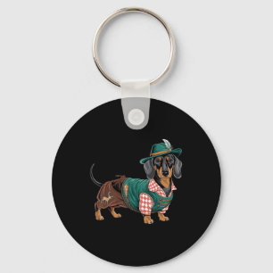 German Dog Dachshund Bavarian Weiner Sausage _4 Keychain