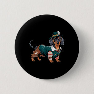 German Dog Dachshund Bavarian Weiner Sausage _5 2 Inch Round Button