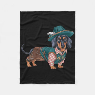 German Dog Dachshund Bavarian Weiner Sausage _6 Fleece Blanket
