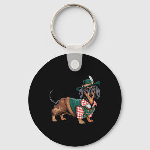 German Dog Dachshund Bavarian Weiner Sausage _7 Keychain