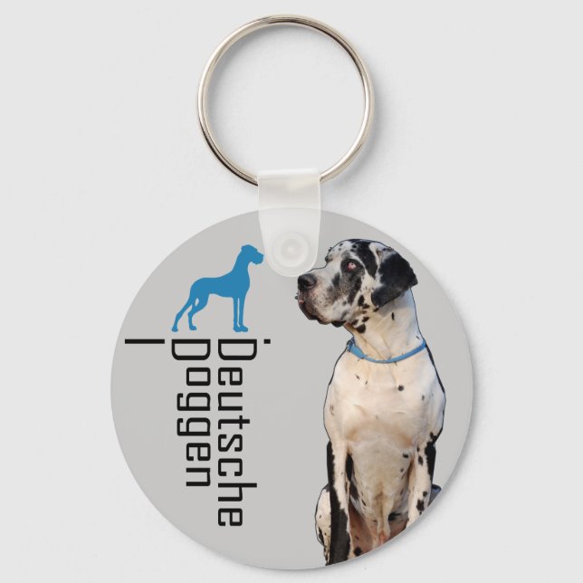 German: Dogge Keychain (Front)