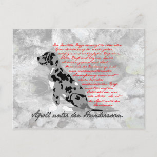 German: Dogge Postcard