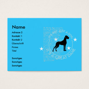 German Dogge visiting card