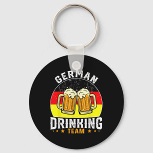 German Drinking Team Beer Party Men Women  Keychain
