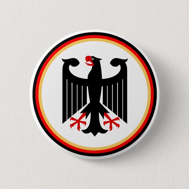 German Eagle 2 Inch Round Button (Front)