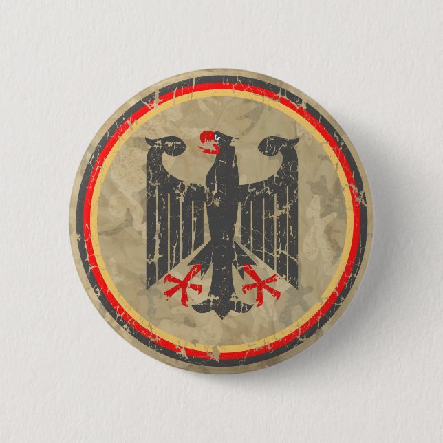 German Eagle 2 Inch Round Button (Front)