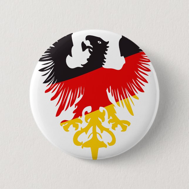 German Eagle 2 Inch Round Button (Front)