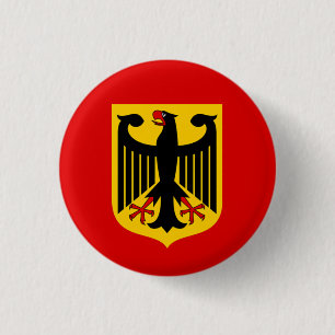 German Eagle Badge 1 Inch Round Button