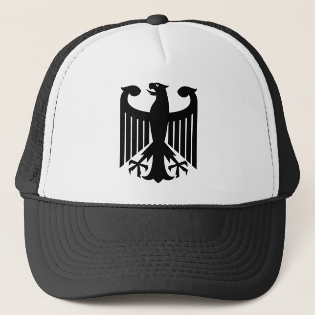 German Eagle Black Trucker Hat (Front)