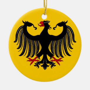 German Eagle Ceramic Ornament