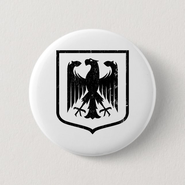 German Eagle - Deutschland coat of arms 2 Inch Round Button (Front)