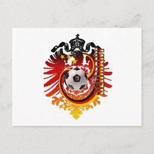German Eagle Germany Soccer badge Postcard