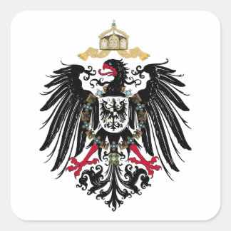 German eagle square sticker