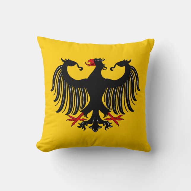 German Eagle Throw Pillow (Front)