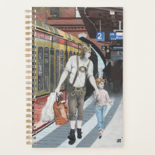 German Elf Berlin Train Trip Fantasy Art Planner