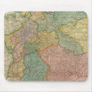 German Empire Atlas Map Mouse Pad