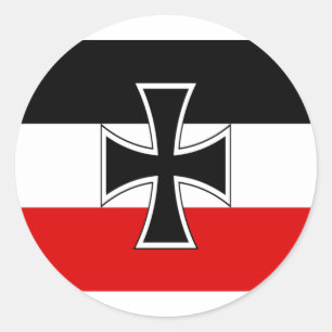 German Empire Flag Classic Round Sticker