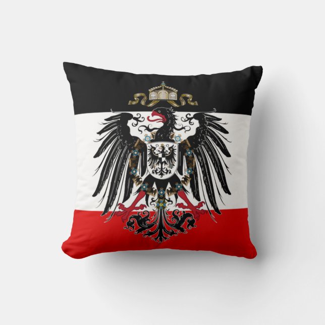 German Empire Flag Throw Pillow (Front)