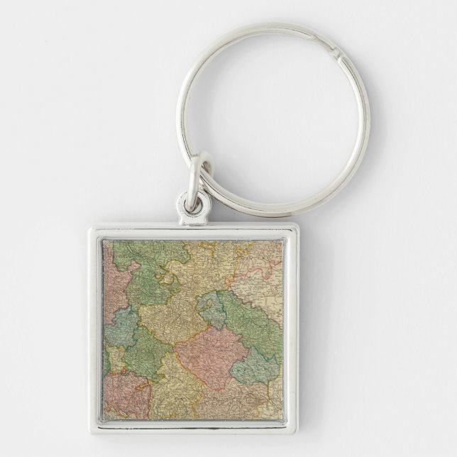 German Empire Map Keychain (Front)