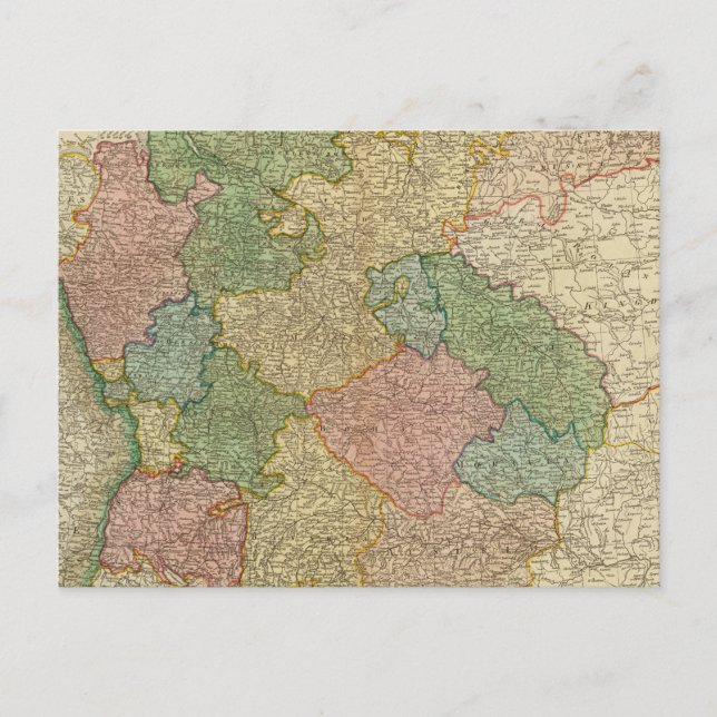 German Empire Map Postcard (Front)