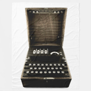 GERMAN ENIGMA CODING MACHINE FLEECE BLANKET