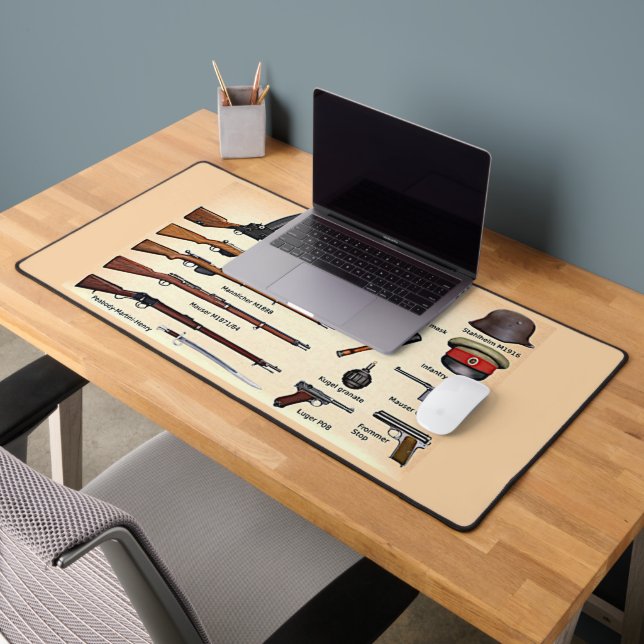 GERMAN EQUIPMENT of WORLD WAR 2 Desk Mat (Office 2)